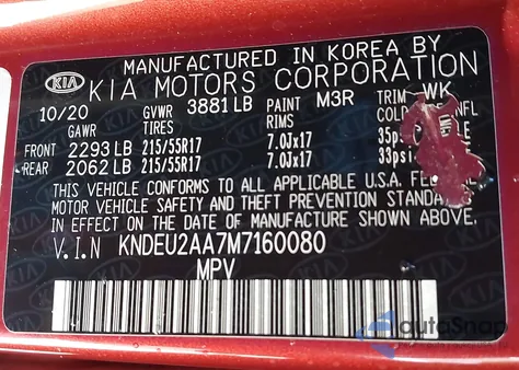 2021 Kia Seltos S from USA, damaged, VIN KNDEU2AA7M7160080